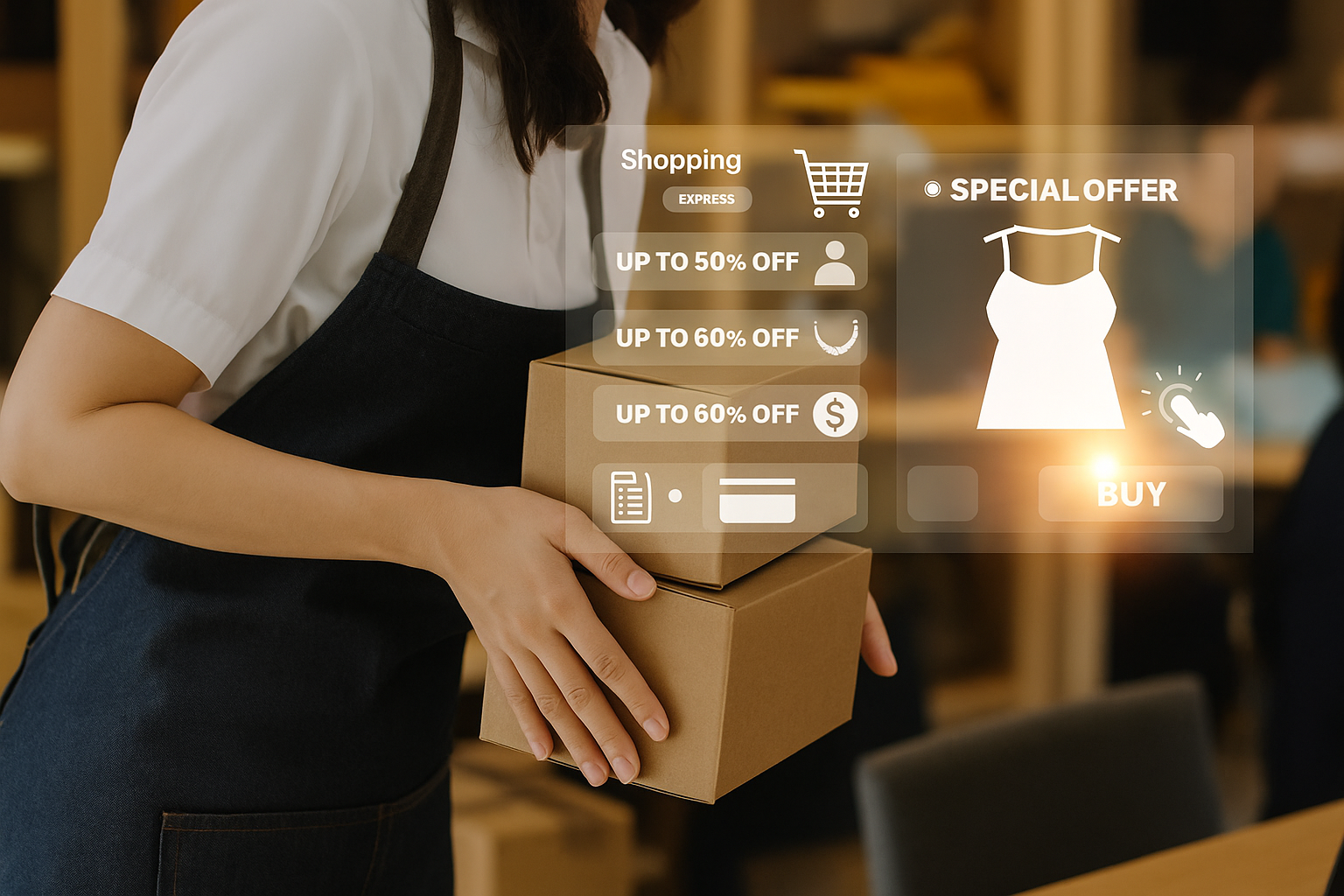 Our team collaborating around a laptop